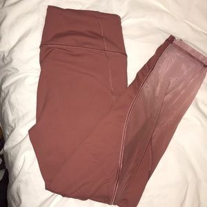 Pink workout leggings